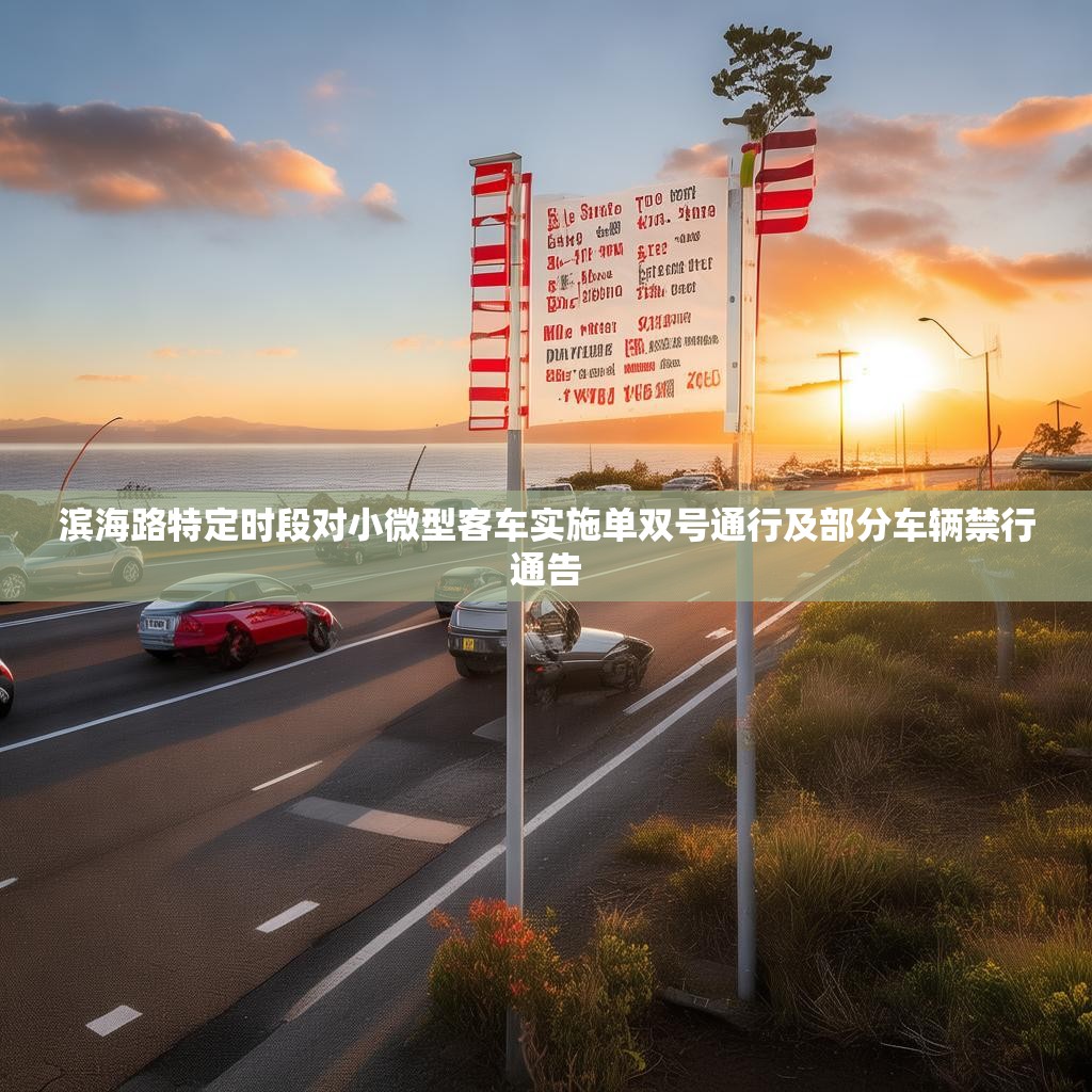 滨海路特定时段对小微型客车实施单双号通行及部分车辆禁行通告