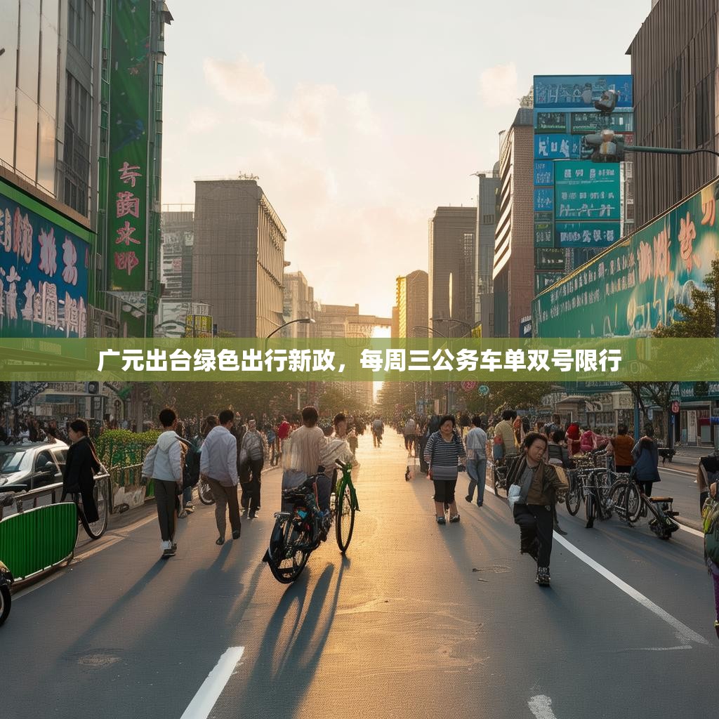 广元出台绿色出行新政，每周三公务车单双号限行