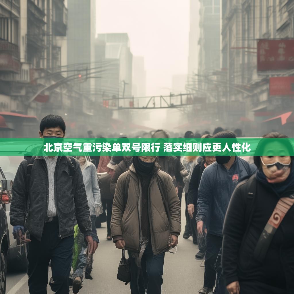 北京空气重污染单双号限行 落实细则应更人性化