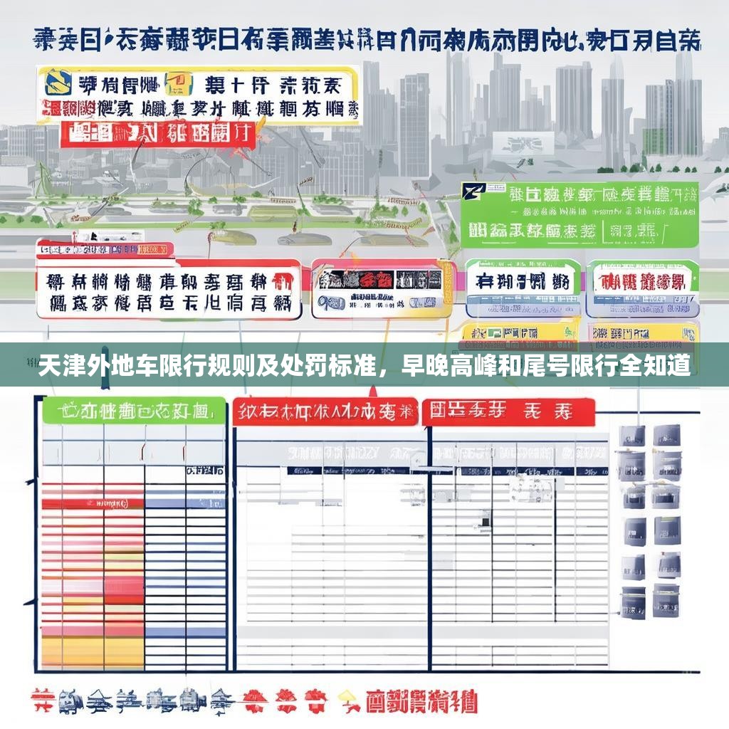天津外地车限行规则及处罚标准，早晚高峰和尾号限行全知道