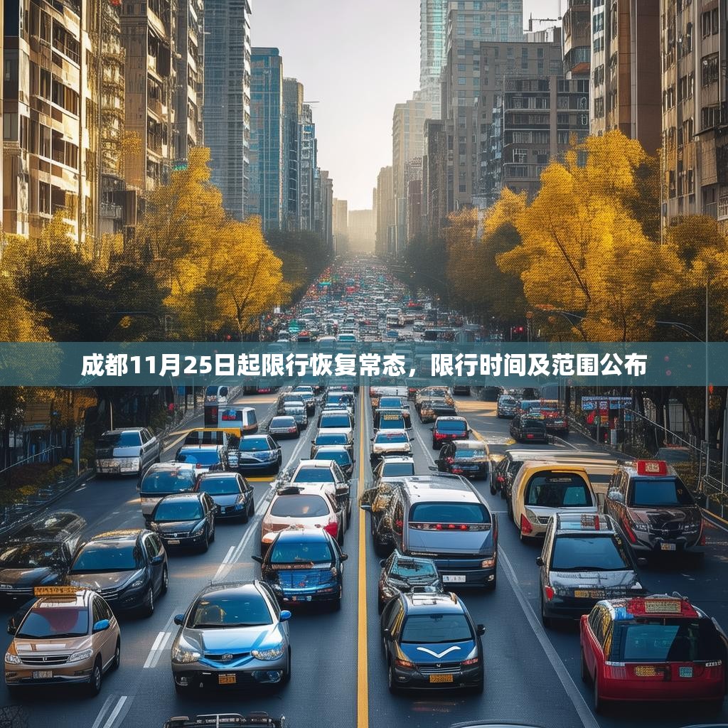 成都11月25日起限行恢复常态，限行时间及范围公布