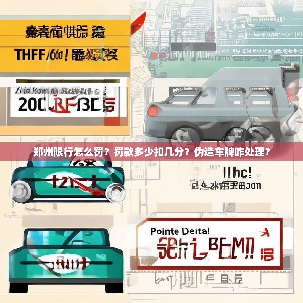 郑州限行怎么罚？罚款多少扣几分？伪造车牌咋处理？