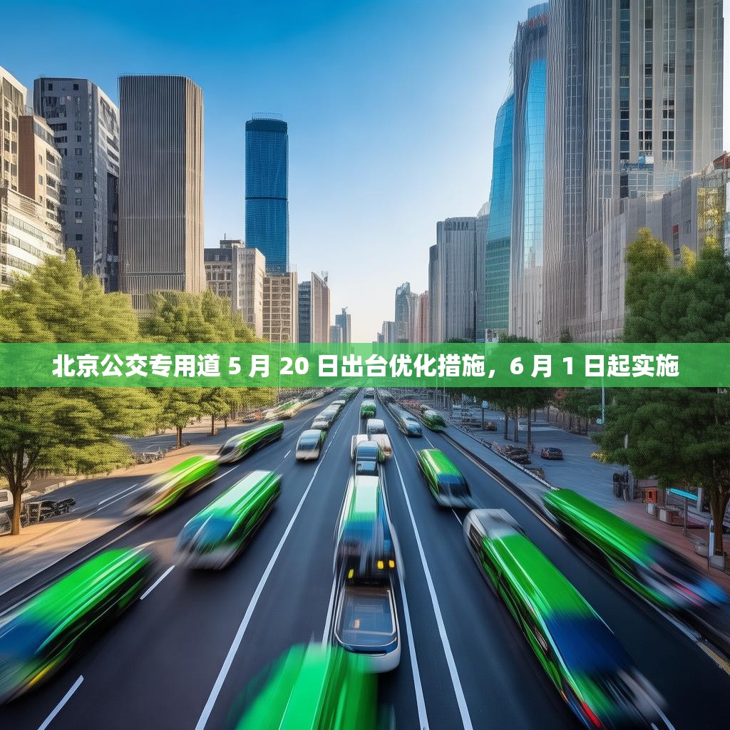 北京公交专用道 5 月 20 日出台优化措施，6 月 1 日起实施