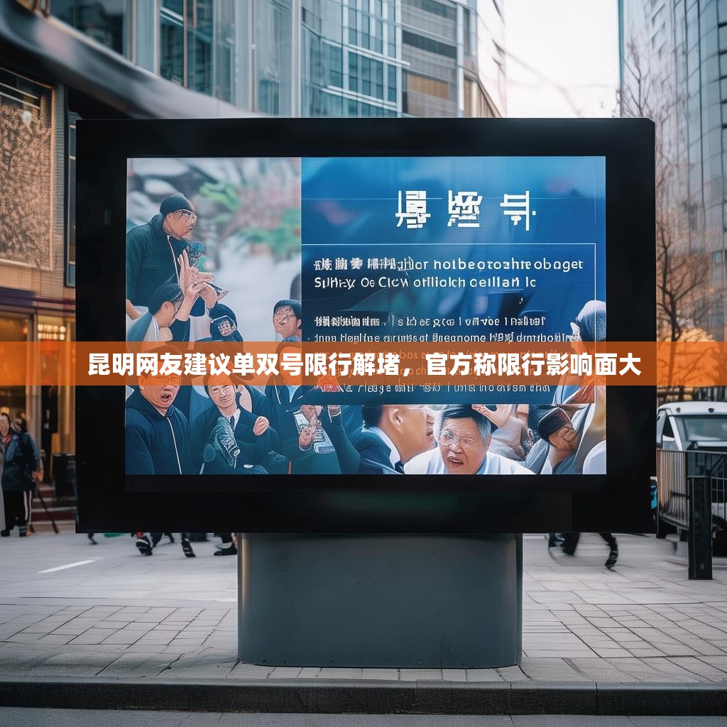 昆明网友建议单双号限行解堵，官方称限行影响面大