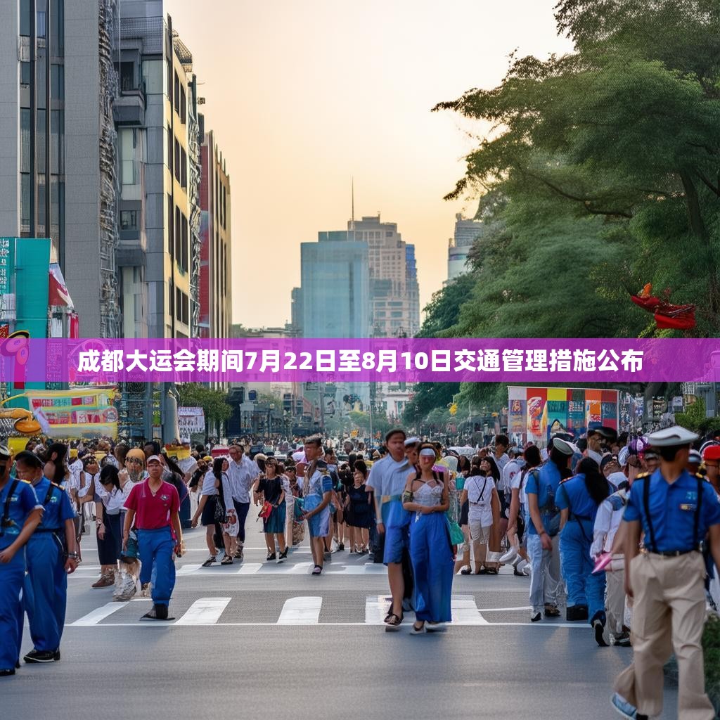 成都大运会期间7月22日至8月10日交通管理措施公布