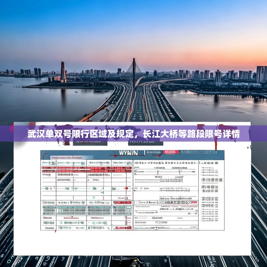 武汉单双号限行区域及规定，长江大桥等路段限号详情