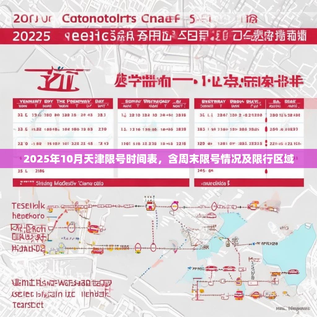 2025年10月天津限号时间表，含周末限号情况及限行区域