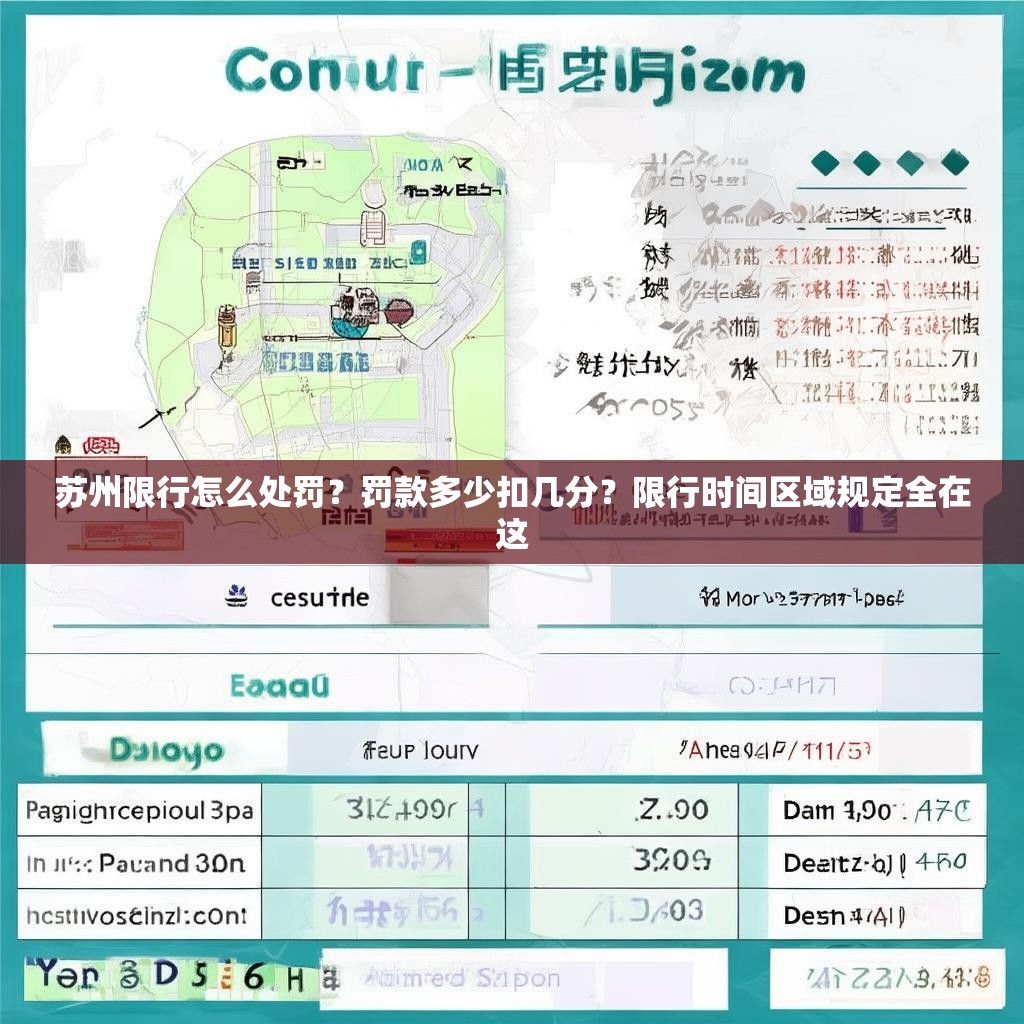 苏州限行怎么处罚？罚款多少扣几分？限行时间区域规定全在这