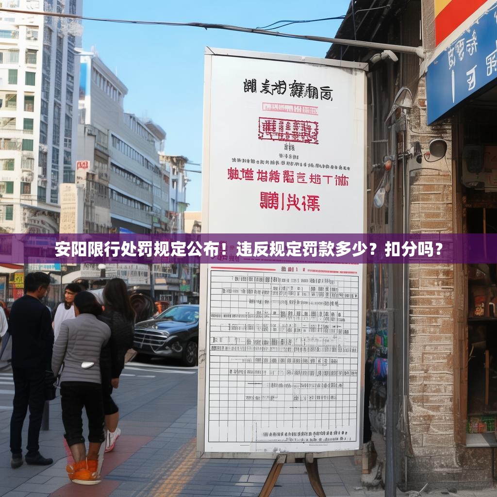 安阳限行处罚规定公布！违反规定罚款多少？扣分吗？