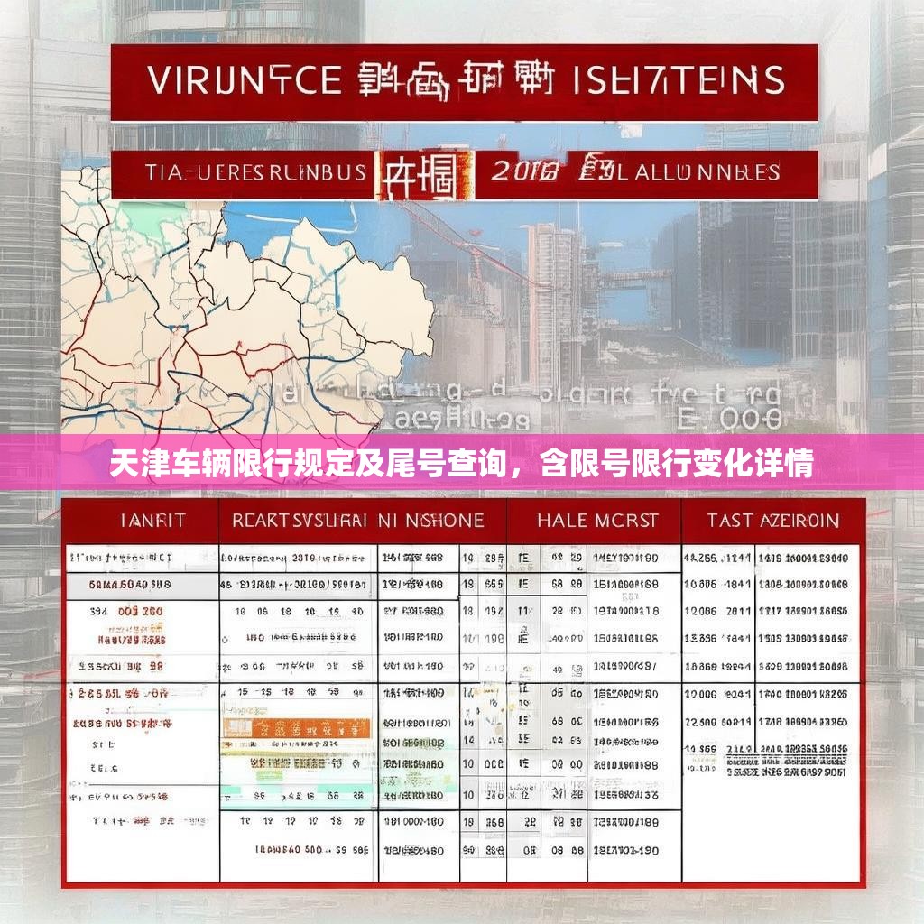 天津车辆限行规定及尾号查询,含限号限行变化详情