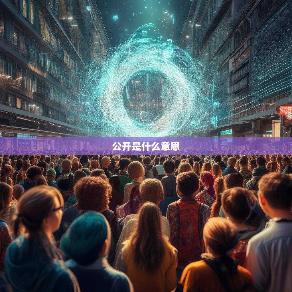 公开是什么意思