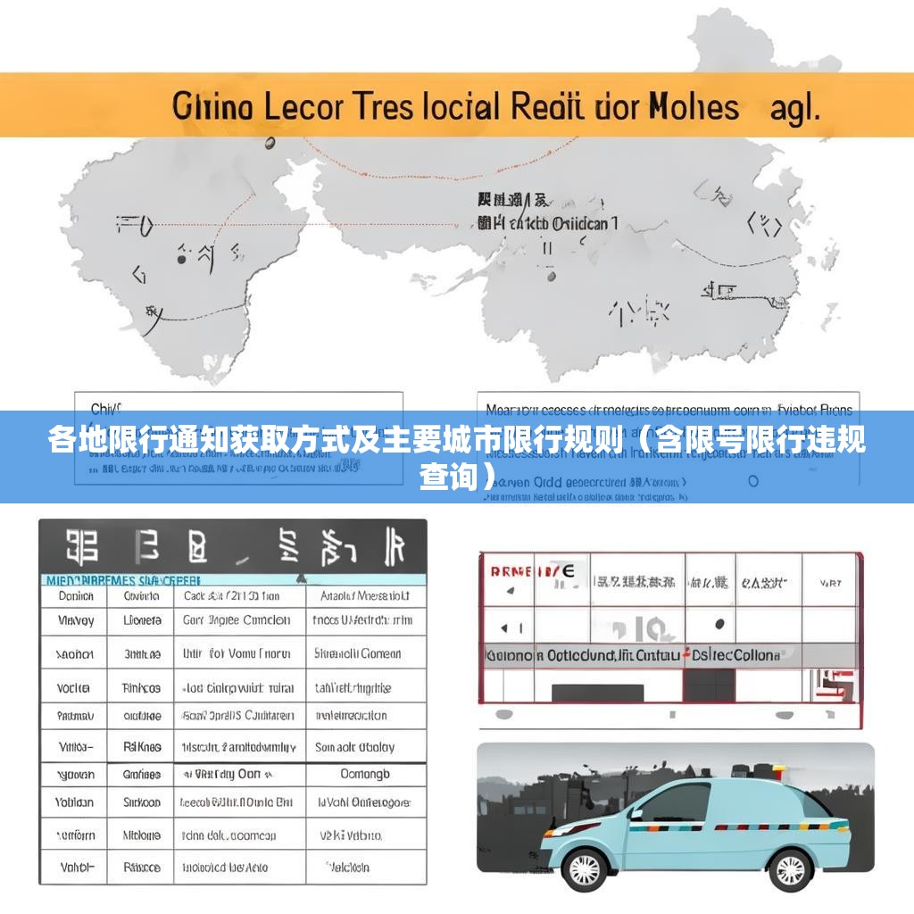 各地限行通知获取方式及主要城市限行规则（含限号限行违规查询）