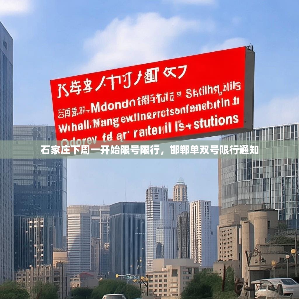 石家庄下周一开始限号限行,邯郸单双号限行通知