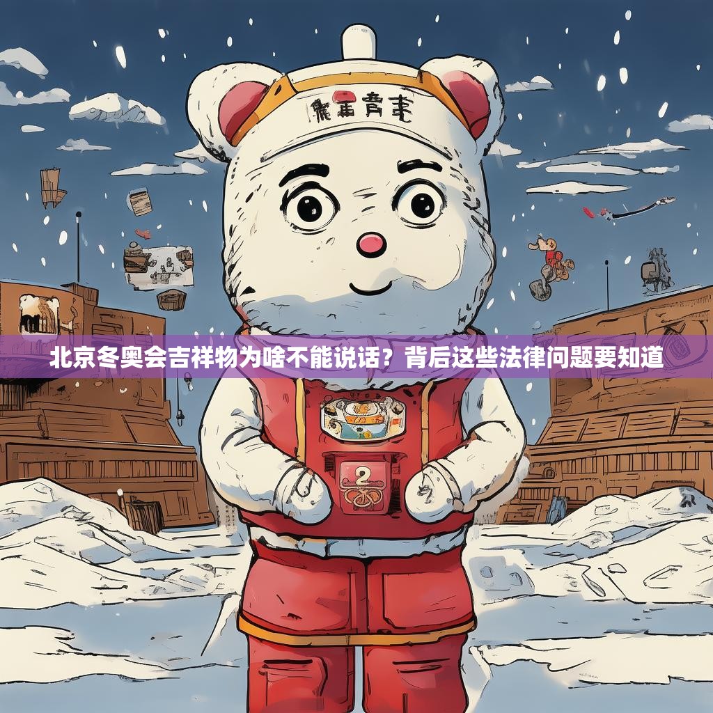 北京冬奥会吉祥物为啥不能说话？背后这些法律问题要知道