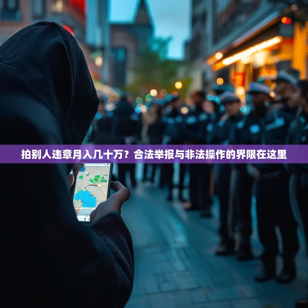 拍别人违章月入几十万?合法举报与非法操作的界限在这里