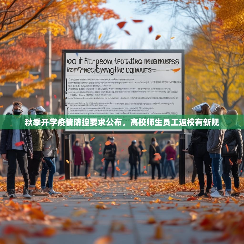 秋季开学疫情防控要求公布，高校师生员工返校有新规