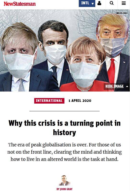 新冠疫情成历史转折点，世界将迎这些重大变化