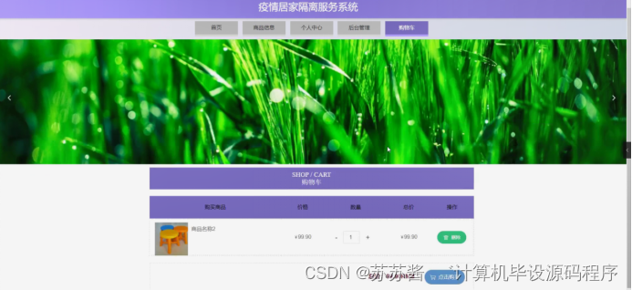 疫情居家隔离服务系统运行环境配置及总体设计介绍
